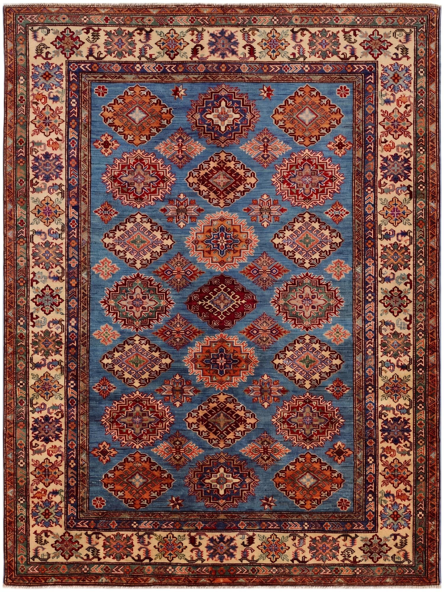 4' 10 x 6' 6 Hand Knotted Kazak Rug