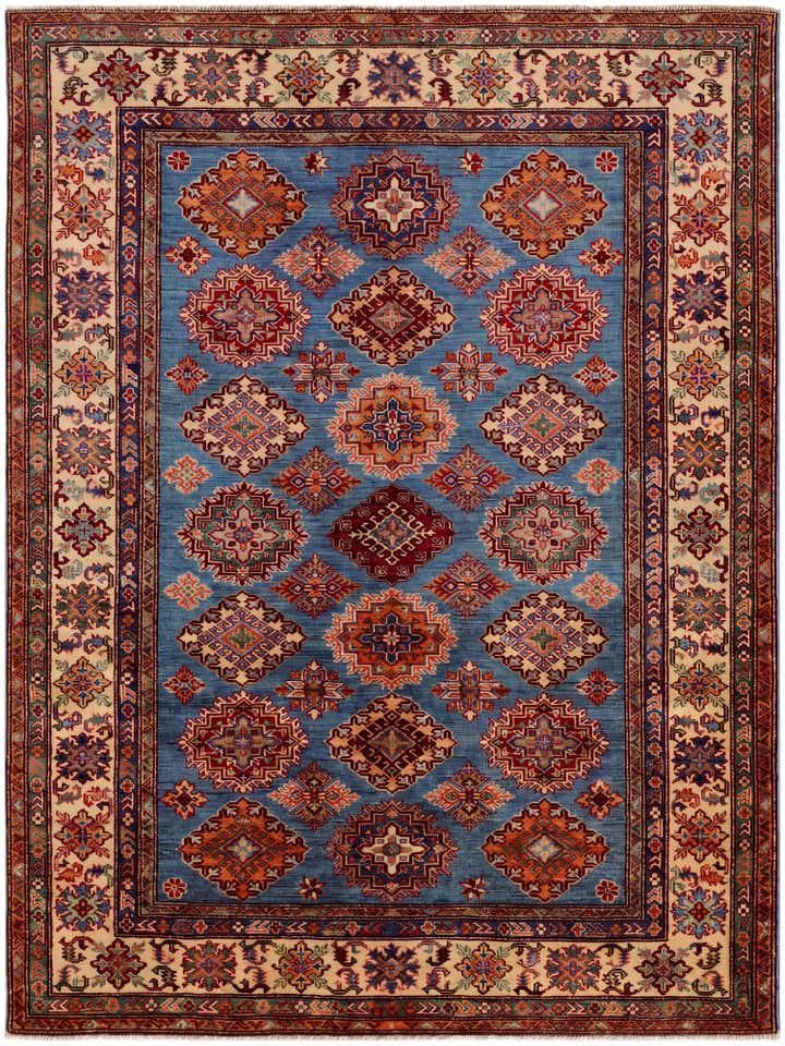 4' 10 x 6' 6 Hand Knotted Kazak Rug