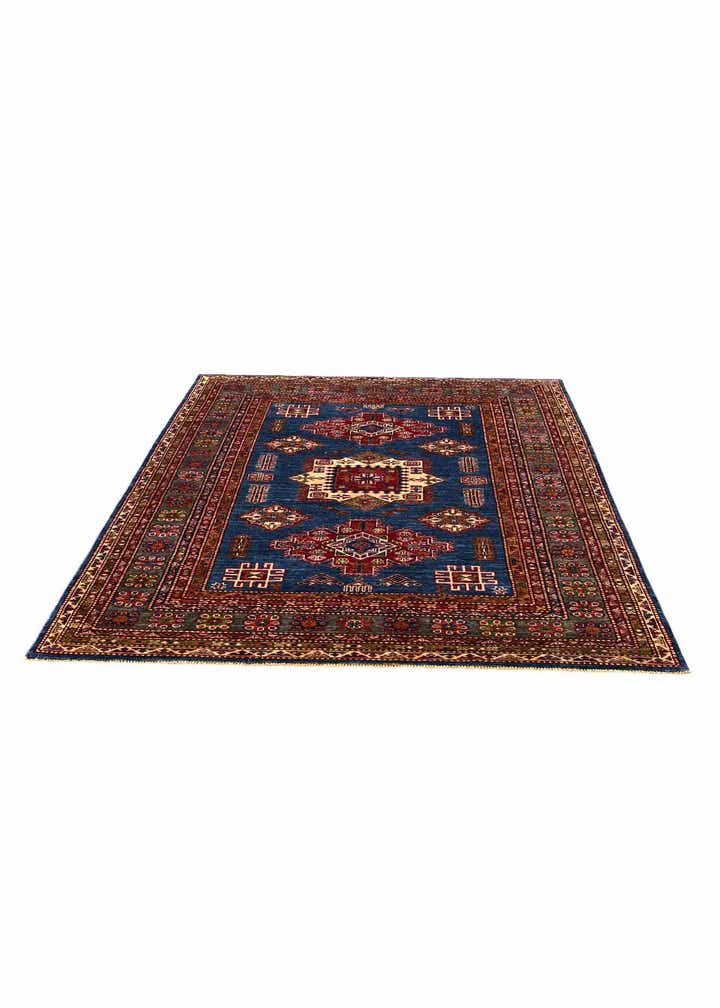 5' 1 x 7' 3 Hand Knotted Kazak Rug
