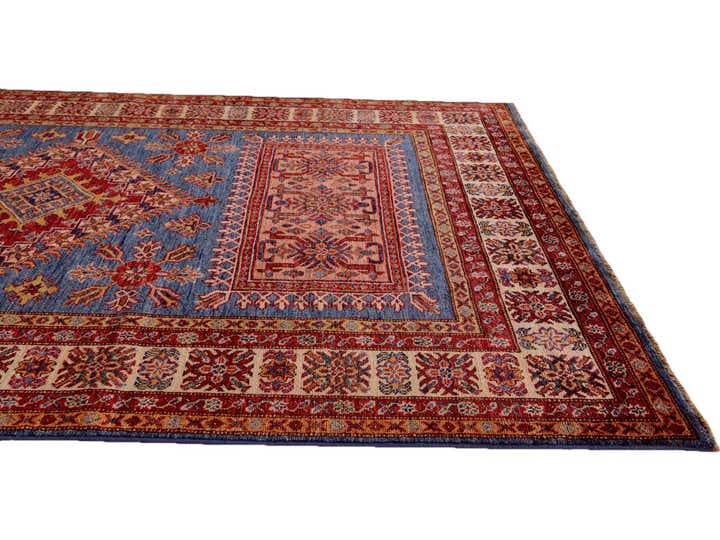 5' x 6' 11 Hand Knotted Kazak Rug