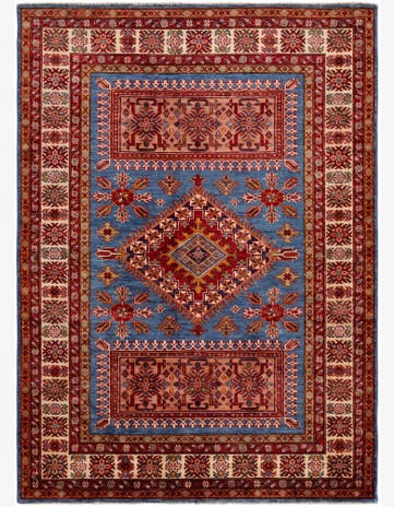5' x 6' 11 Hand Knotted Kazak Rug