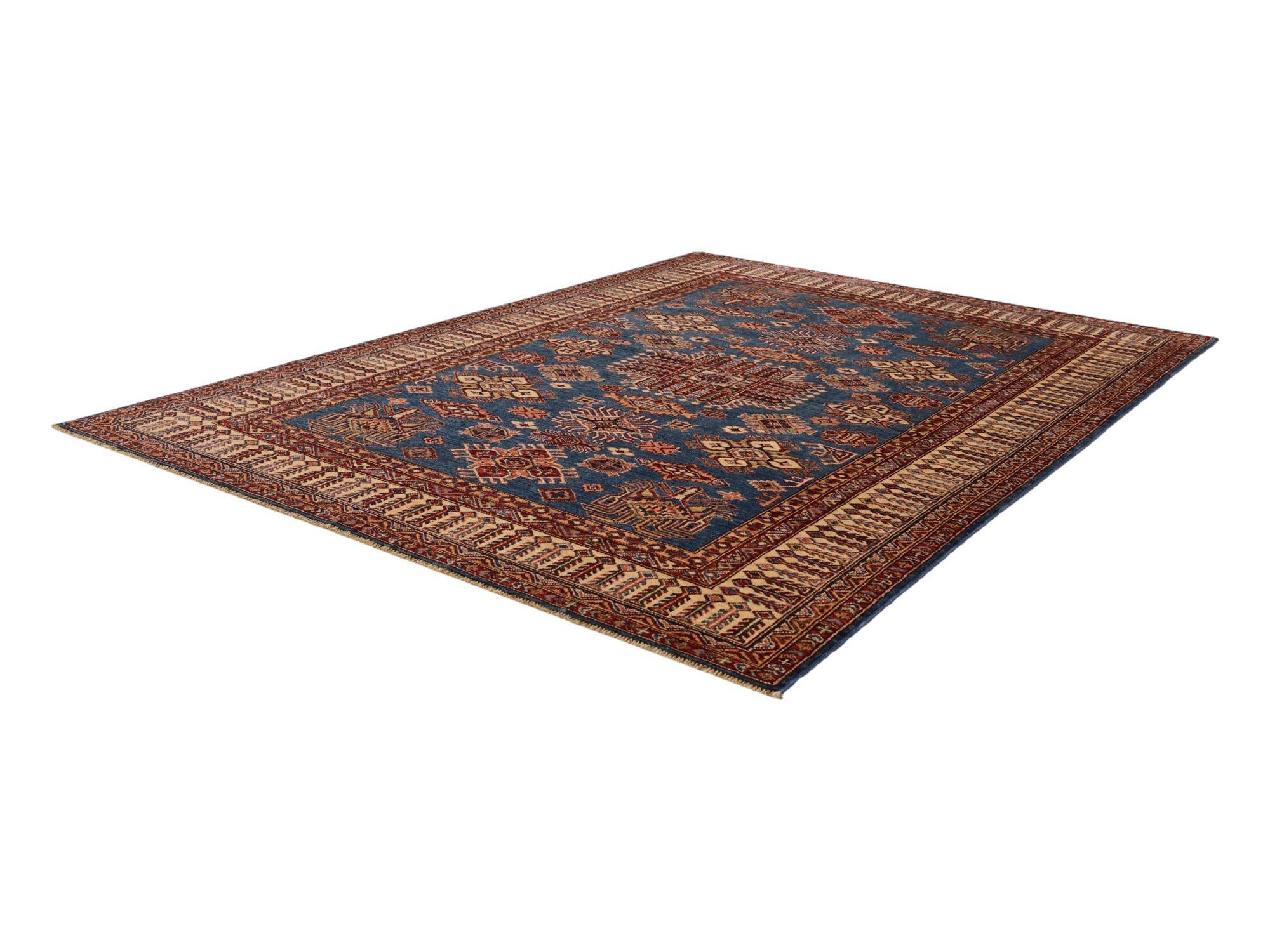 5' 10 x 8' 2 Hand Knotted Kazak Rug