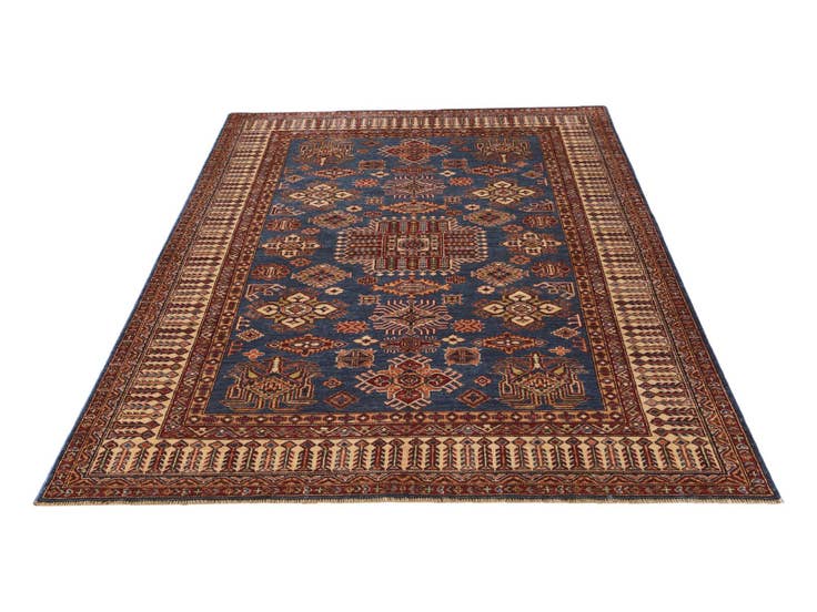 Detail image of 5' 10 x 8' 2 Hand Knotted Kazak Rug