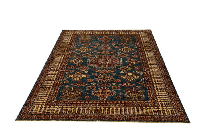 Detail image of 5' 10 x 8' 2 Hand Knotted Kazak Rug