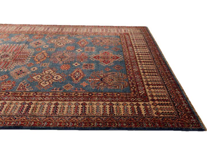 5' 10 x 8' 2 Hand Knotted Kazak Rug