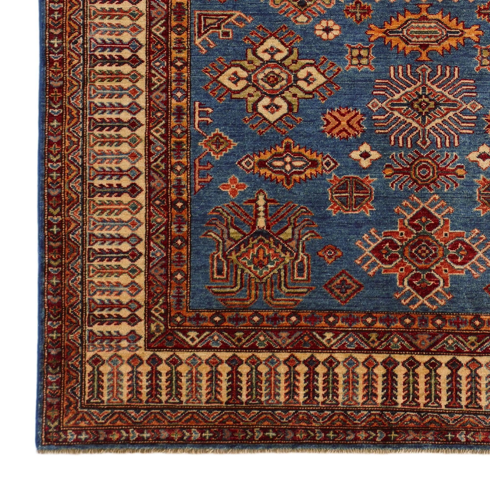 5' 10 x 8' 2 Hand Knotted Kazak Rug