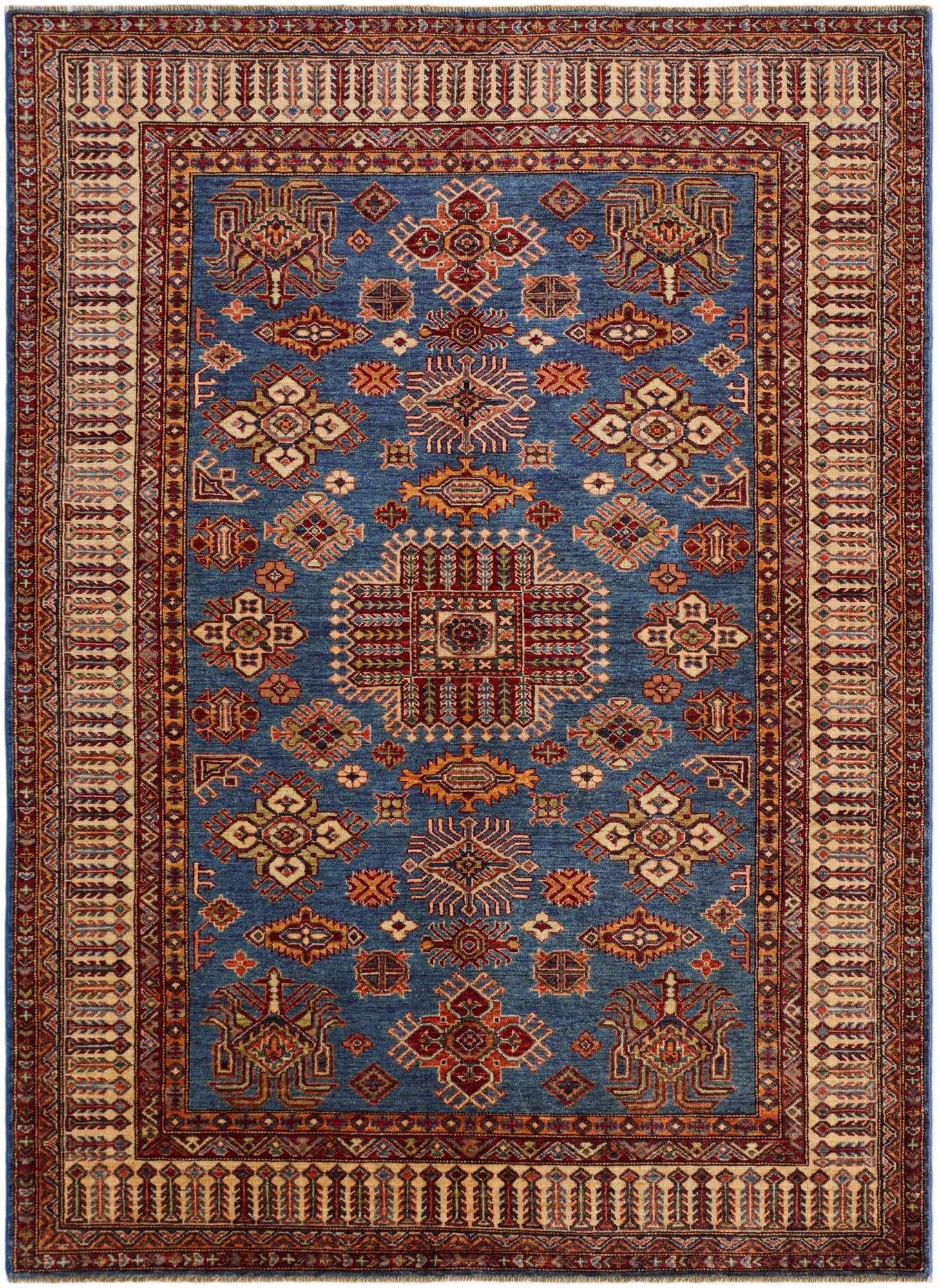 5' 10 x 8' 2 Hand Knotted Kazak Rug