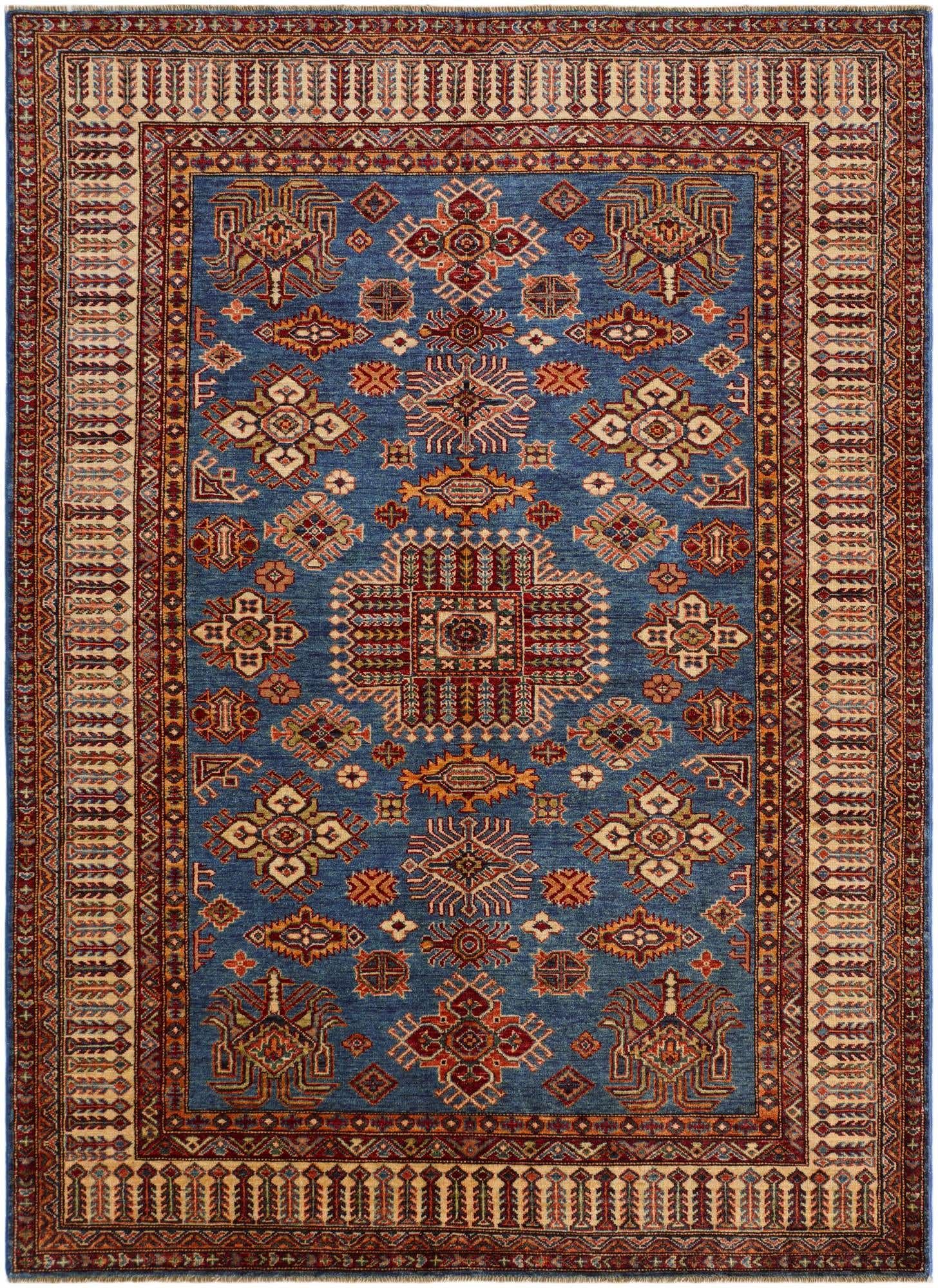 5' 10 x 8' 2 Hand Knotted Kazak Rug