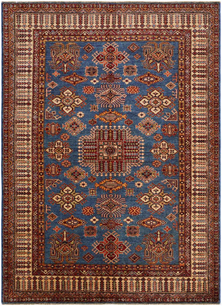 5' 10 x 8' 2 Hand Knotted Kazak Rug
