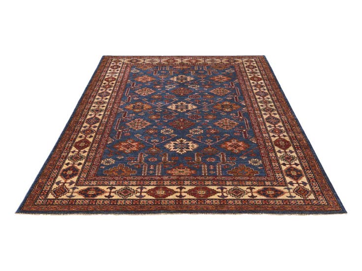Detail image of 5' 10 x 8' Hand Knotted Kazak Rug
