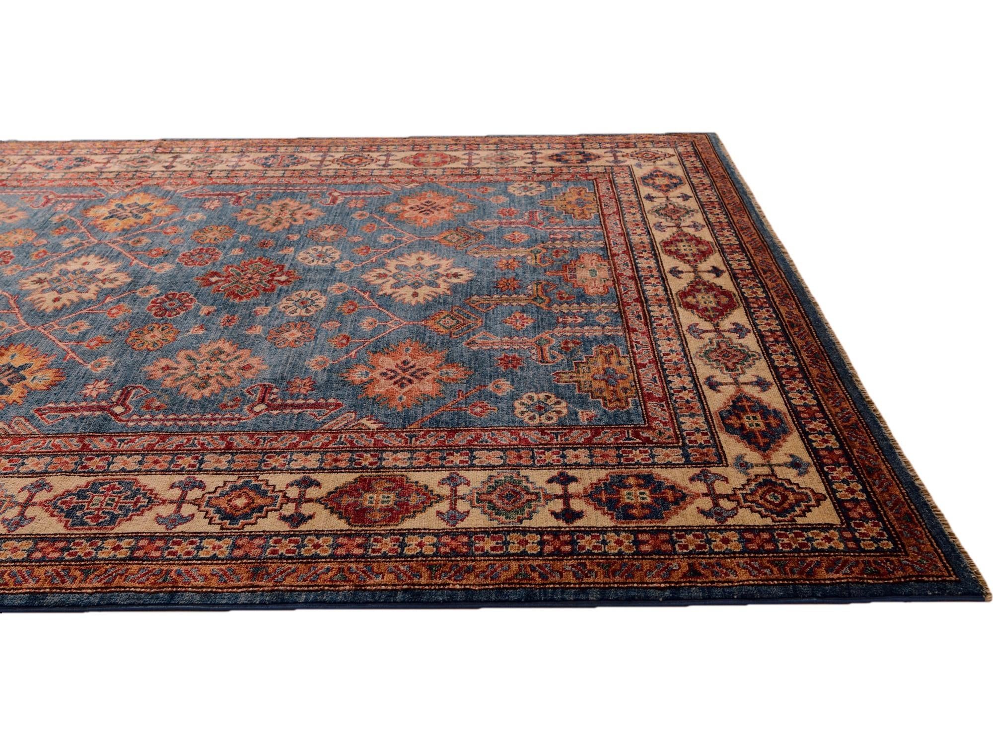5' 10 x 8' Hand Knotted Kazak Rug