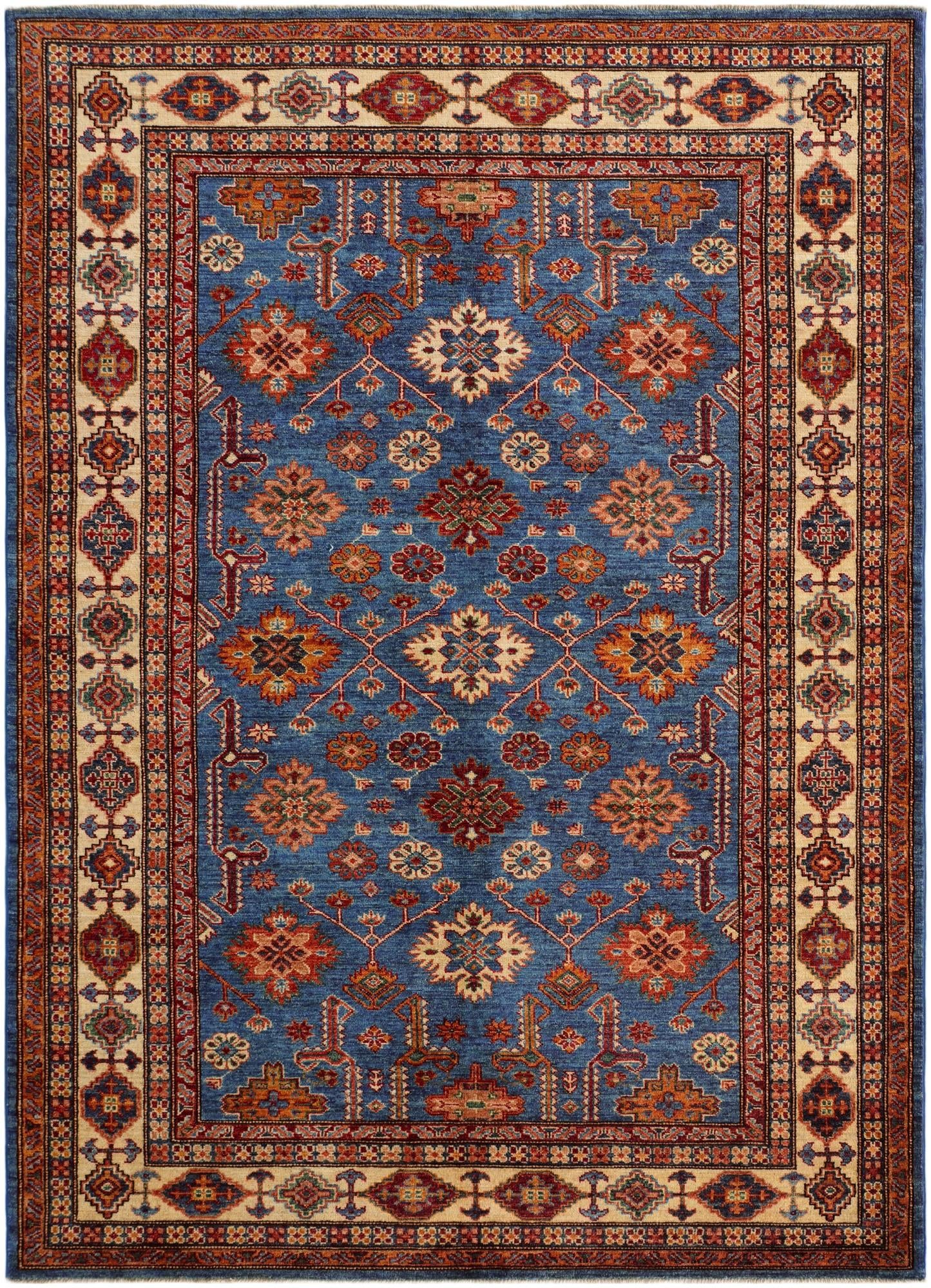 5' 10 x 8' Hand Knotted Kazak Rug