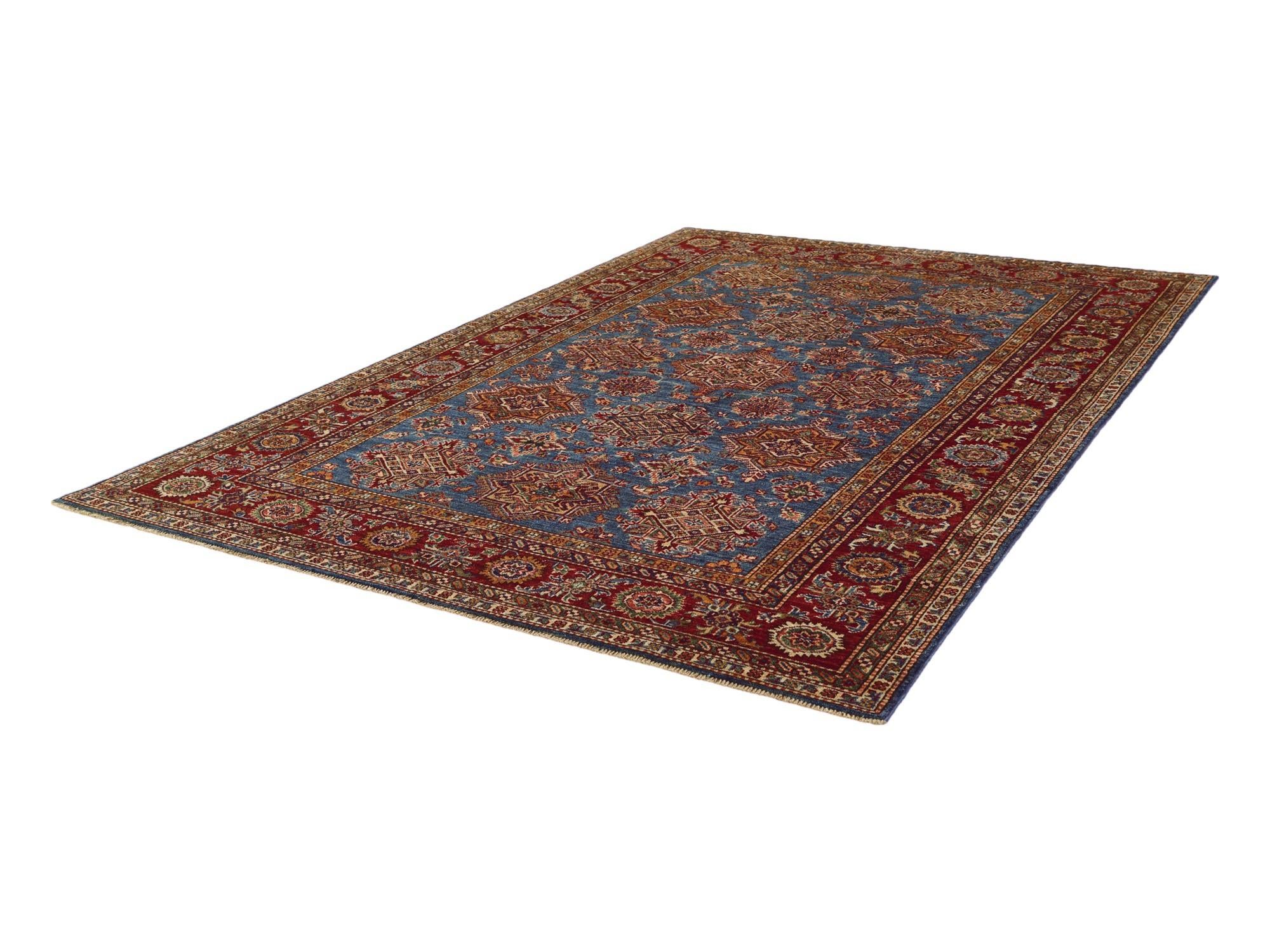 5' 7 x 8' Hand Knotted Kazak Rug