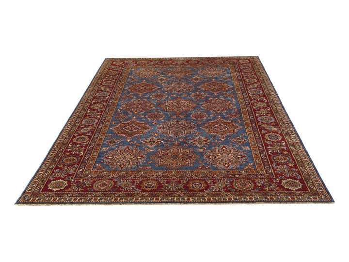 5' 7 x 8' Hand Knotted Kazak Rug