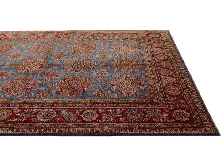 5' 7 x 8' Hand Knotted Kazak Rug