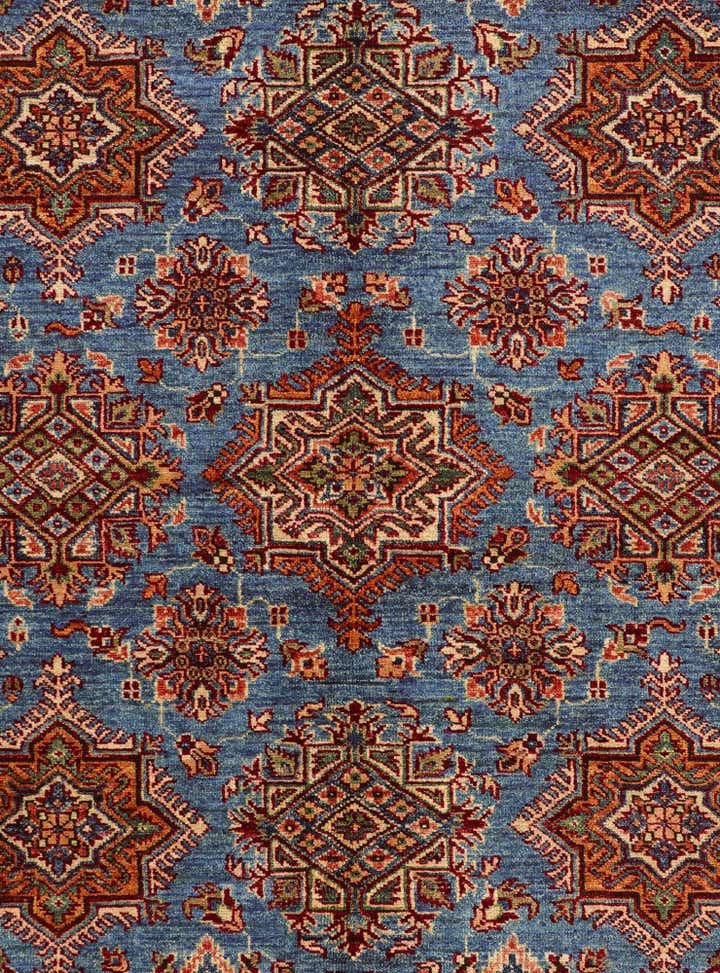 5' 7 x 8' Hand Knotted Kazak Rug