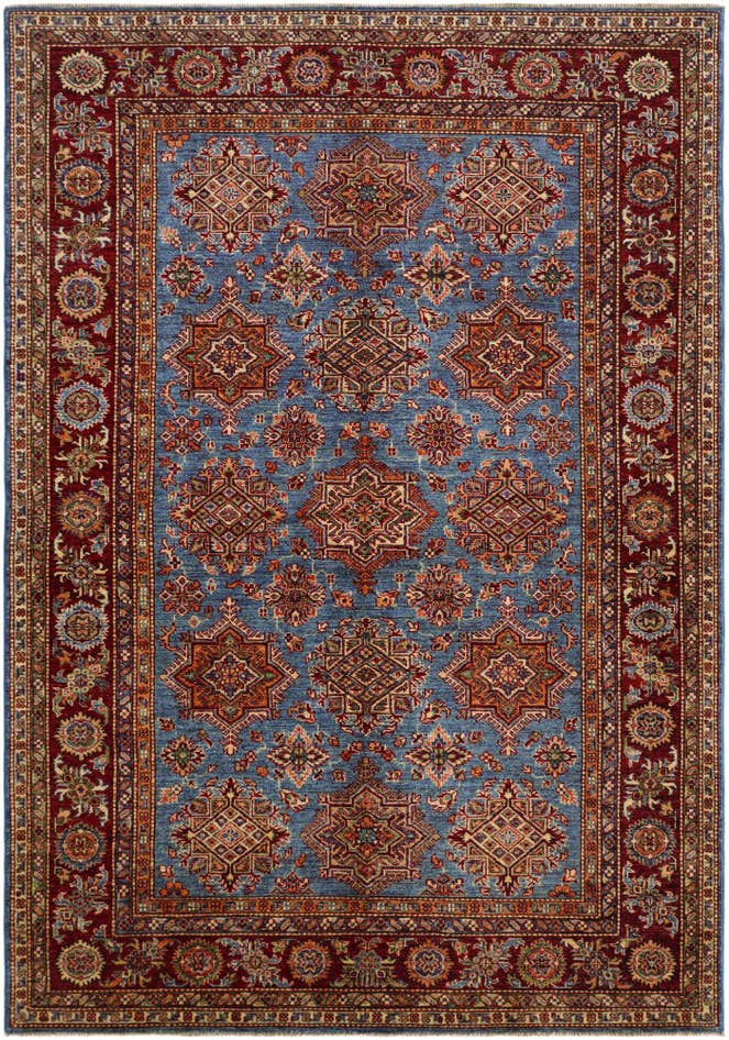 Detailansicht von 170cm x 245cm Handgeknüpft Kazak Teppich