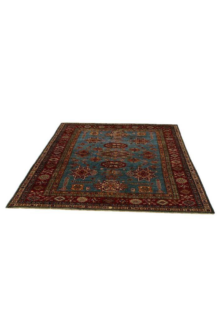 5' x 6' 9 Hand Knotted Kazak Rug