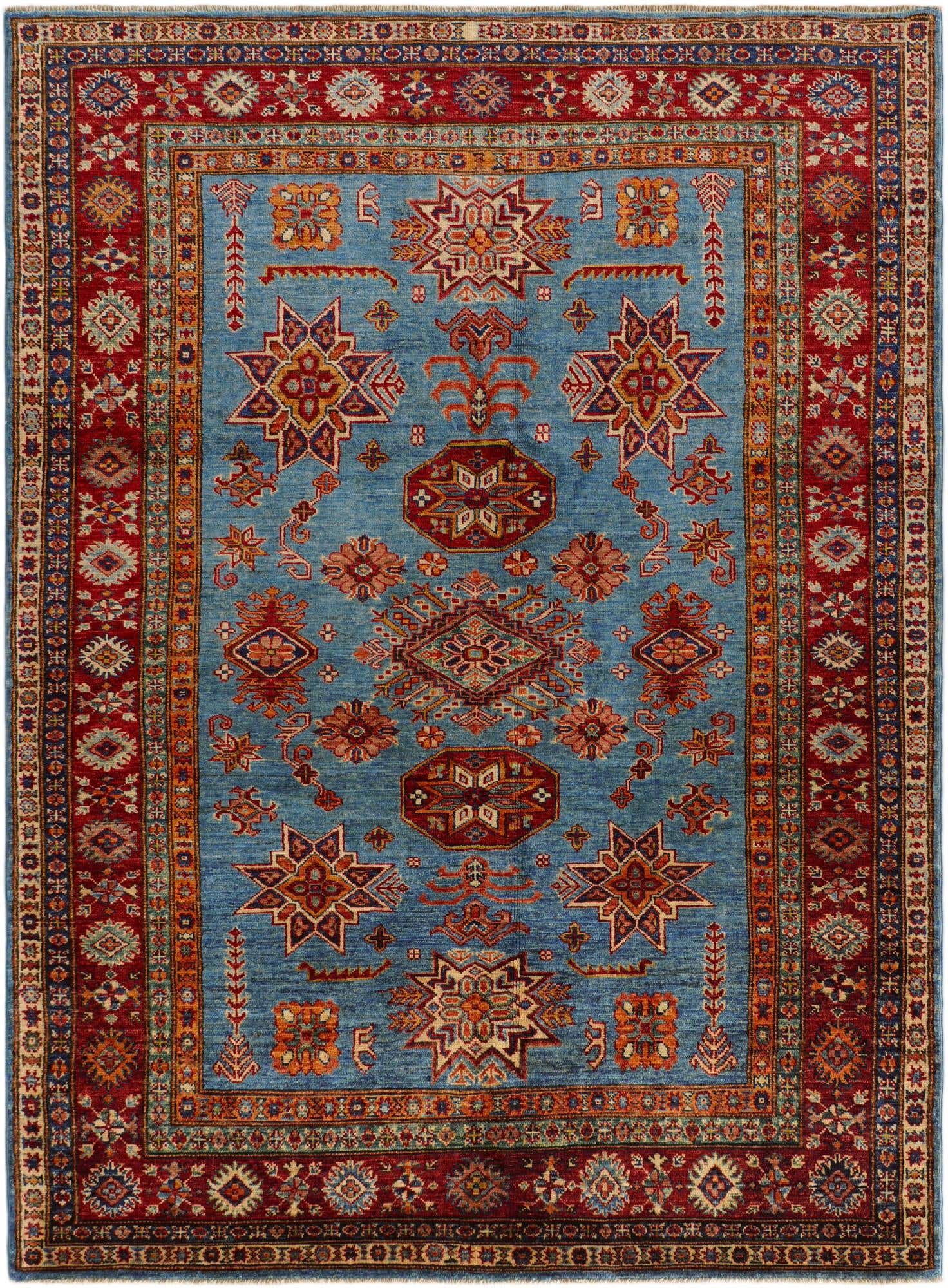 5' x 6' 9 Hand Knotted Kazak Rug