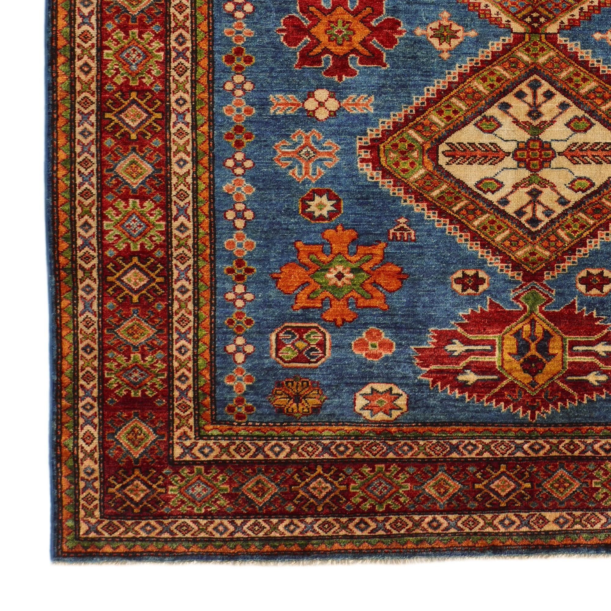 6' x 7' 11 Hand Knotted Kazak Rug