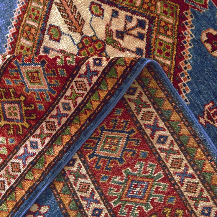 Detail image of 6' x 7' 11 Hand Knotted Kazak Rug
