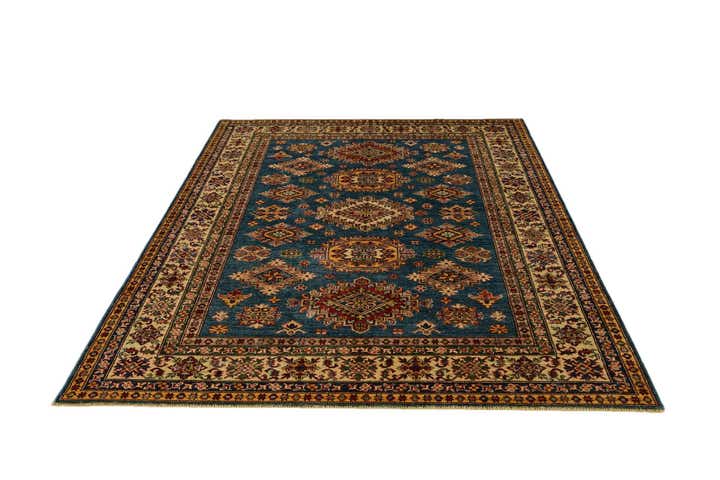 5' 10 x 7' 11 Hand Knotted Kazak Rug