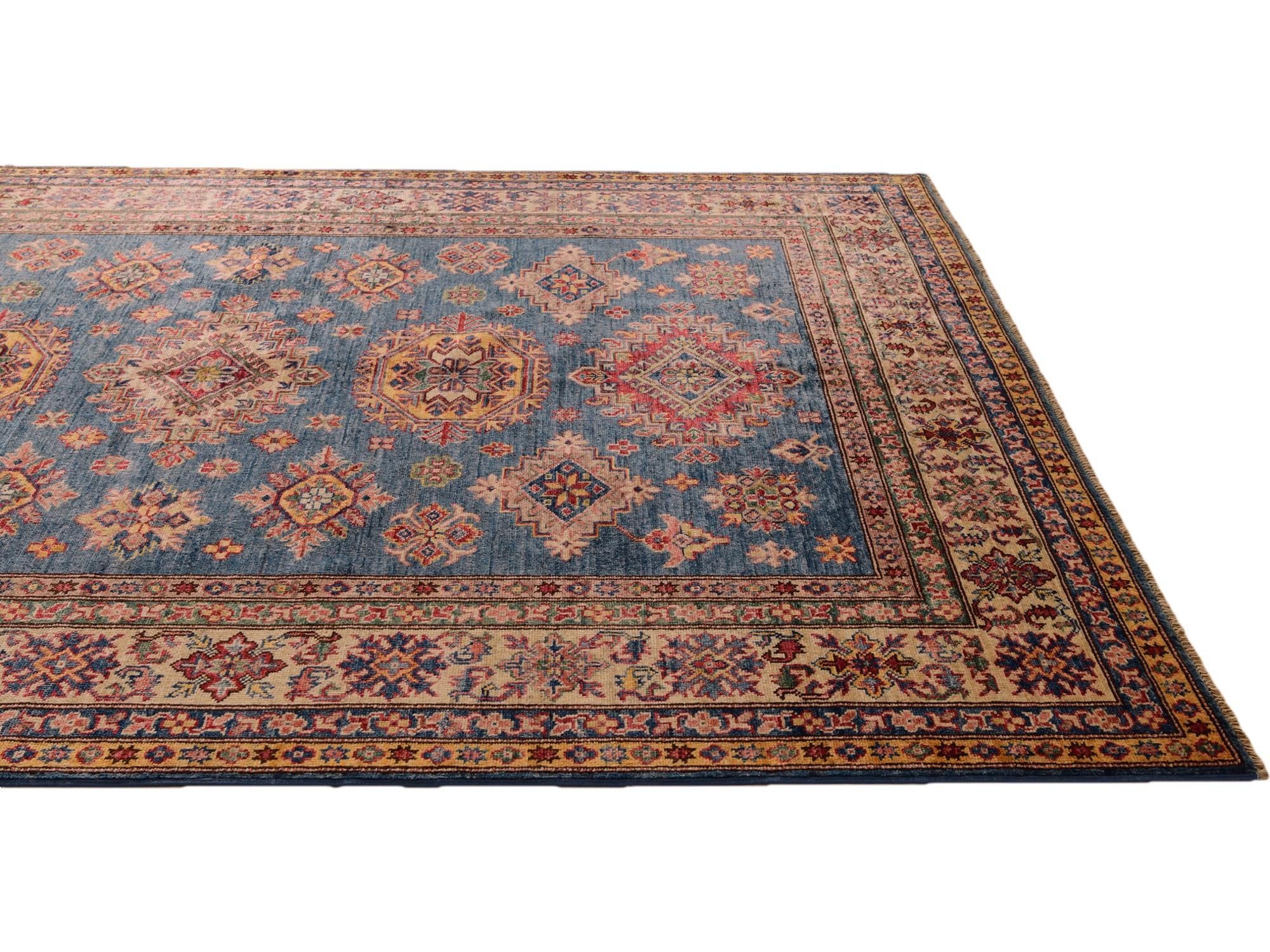 5' 10 x 7' 11 Hand Knotted Kazak Rug