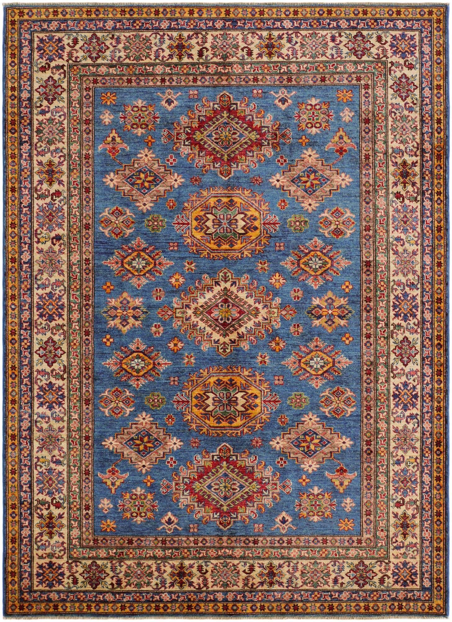 5' 10 x 7' 11 Hand Knotted Kazak Rug