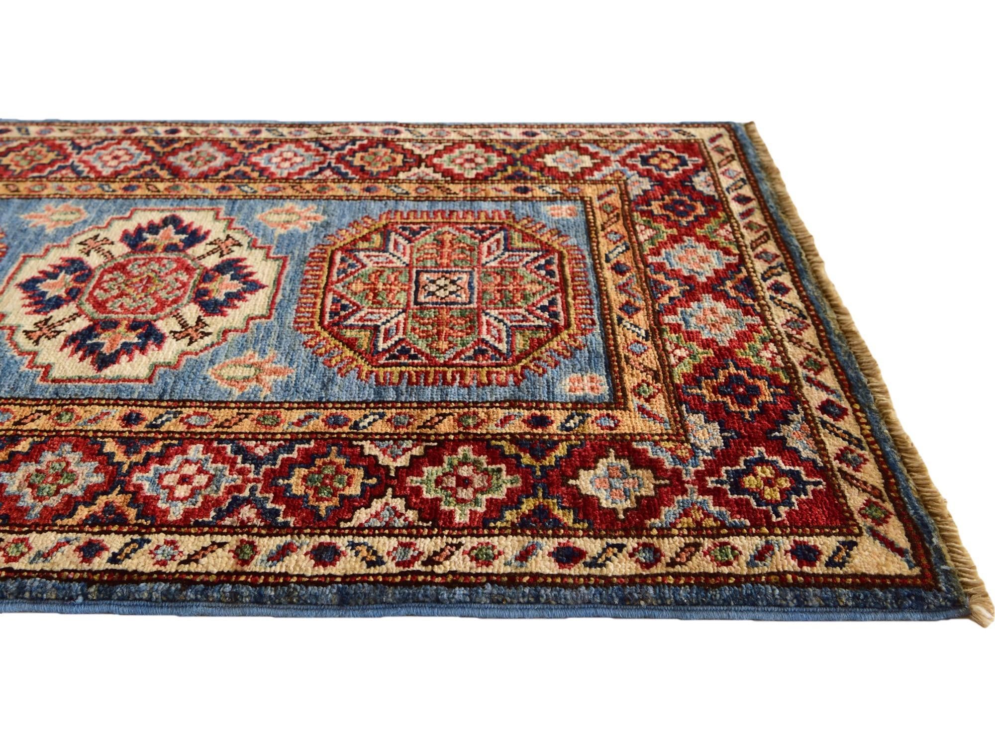 2' x 3' Hand Knotted Kazak Rug