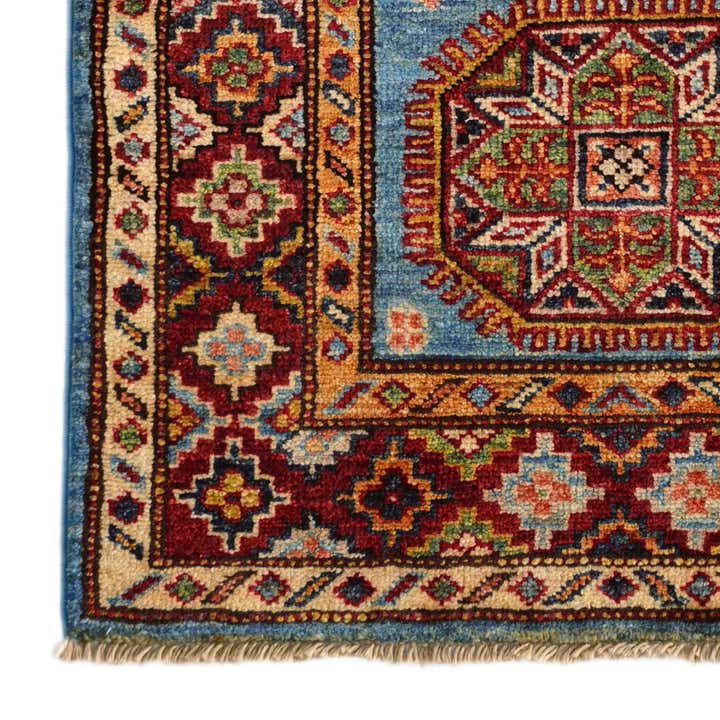 2' x 3' Hand Knotted Kazak Rug