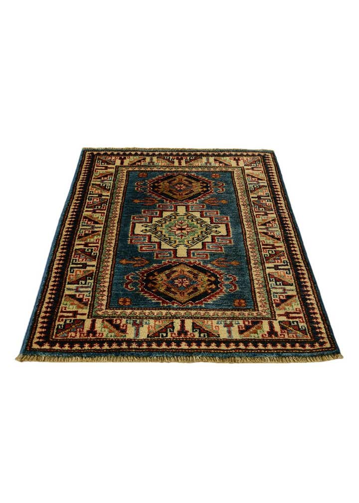 2' x 2' 11 Hand Knotted Kazak Rug