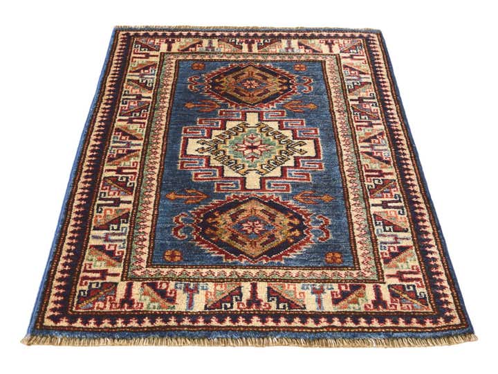 2' x 2' 11 Hand Knotted Kazak Rug