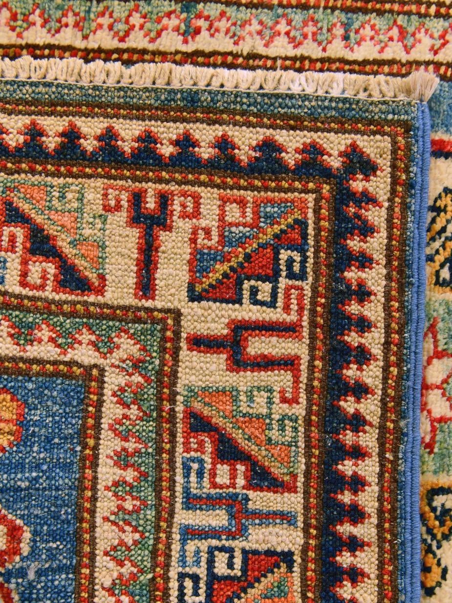 Detail image 12 of 12: 2' x 2' 11 Hand Knotted Kazak Rug