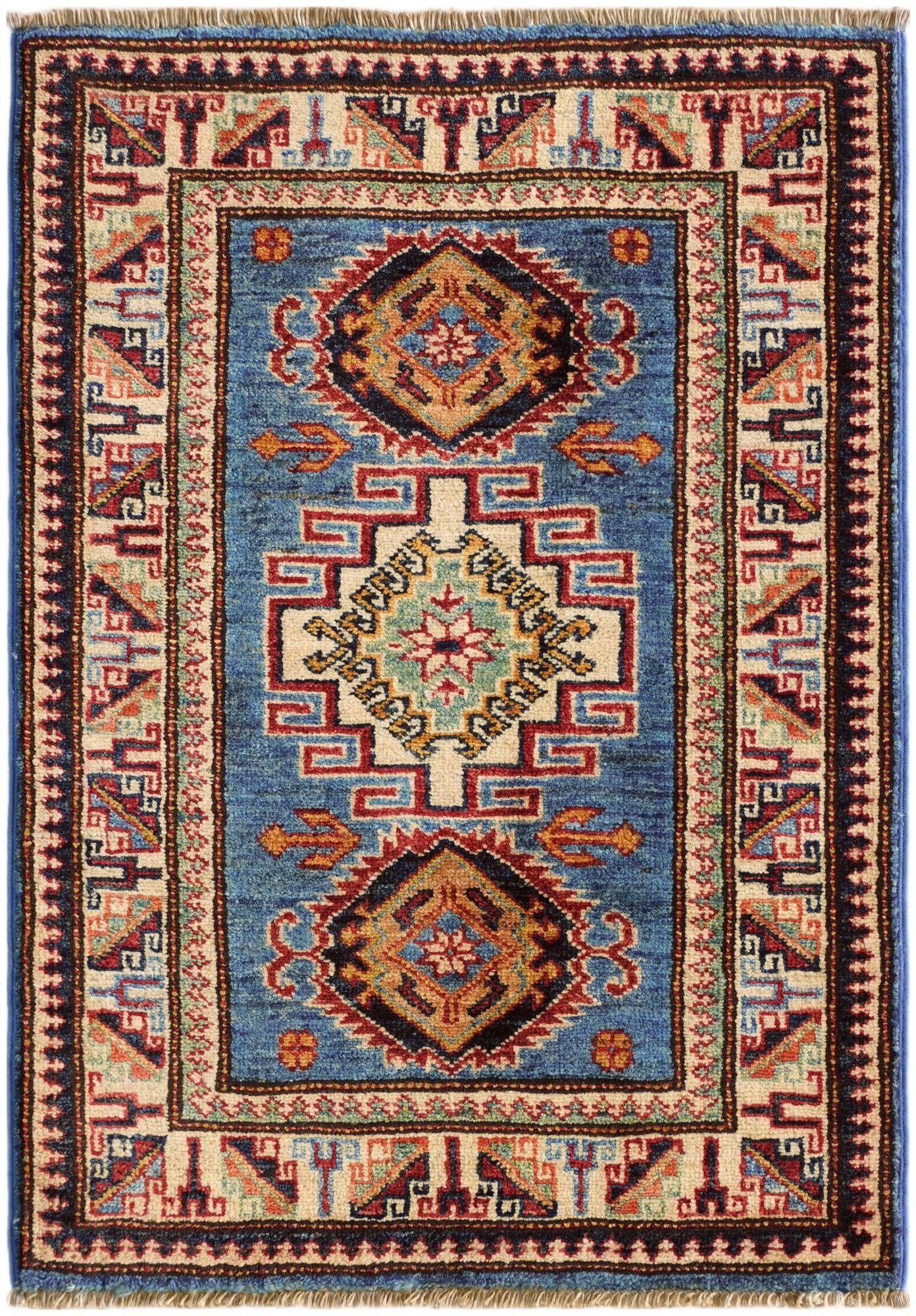 2' x 2' 11 Hand Knotted Kazak Rug