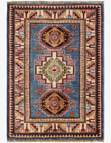 2' x 2' 11 Hand Knotted Kazak Rug