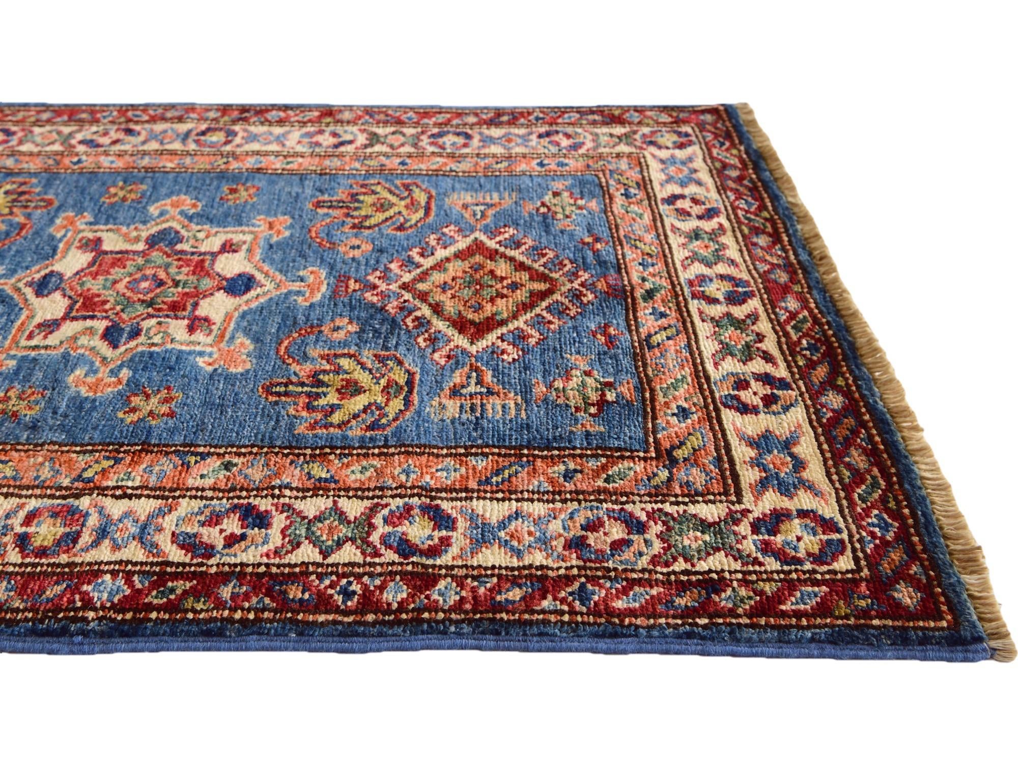 2' x 2' 11 Hand Knotted Kazak Rug