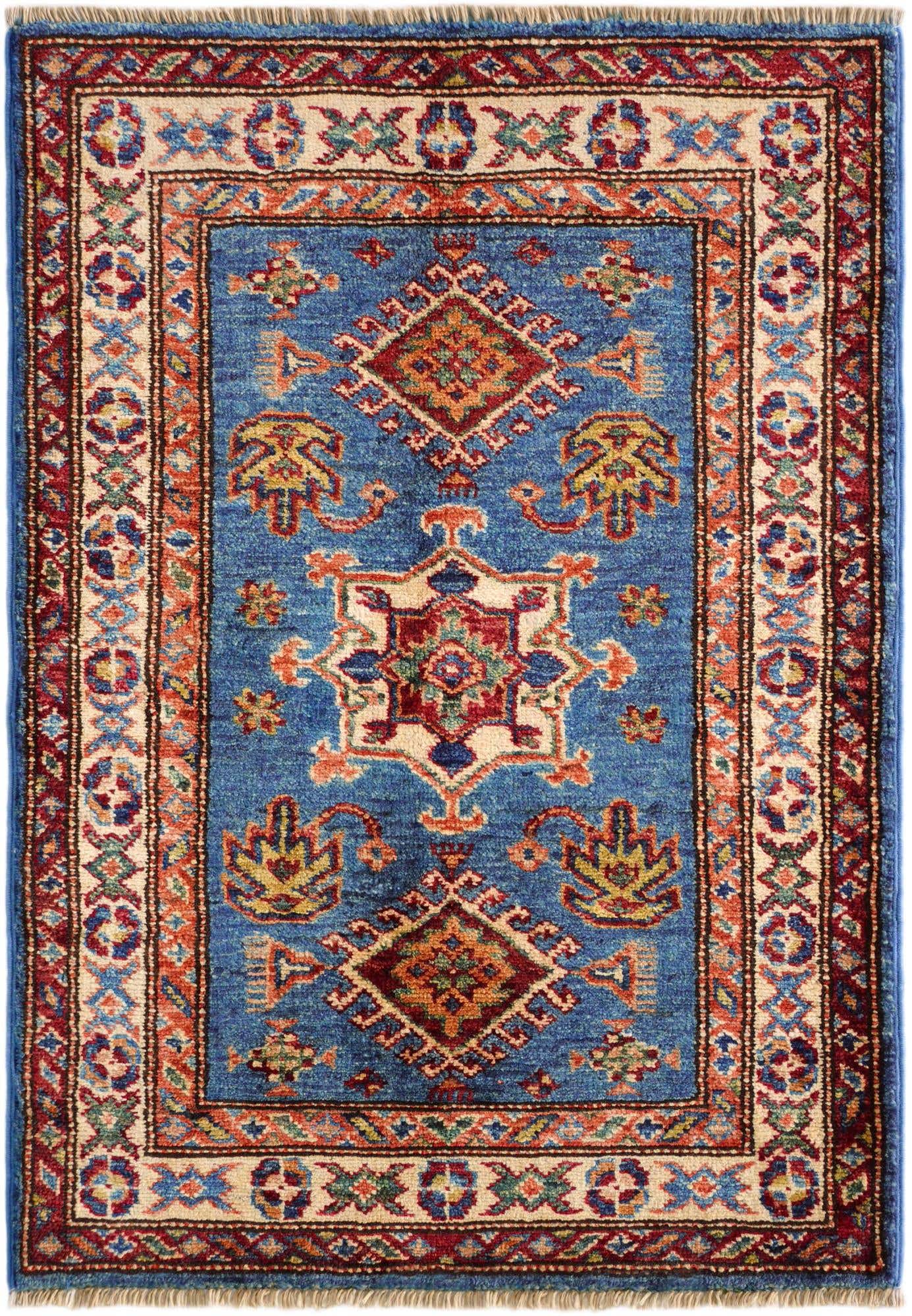2' x 2' 11 Hand Knotted Kazak Rug