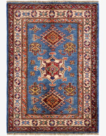 2' x 2' 11 Hand Knotted Kazak Rug