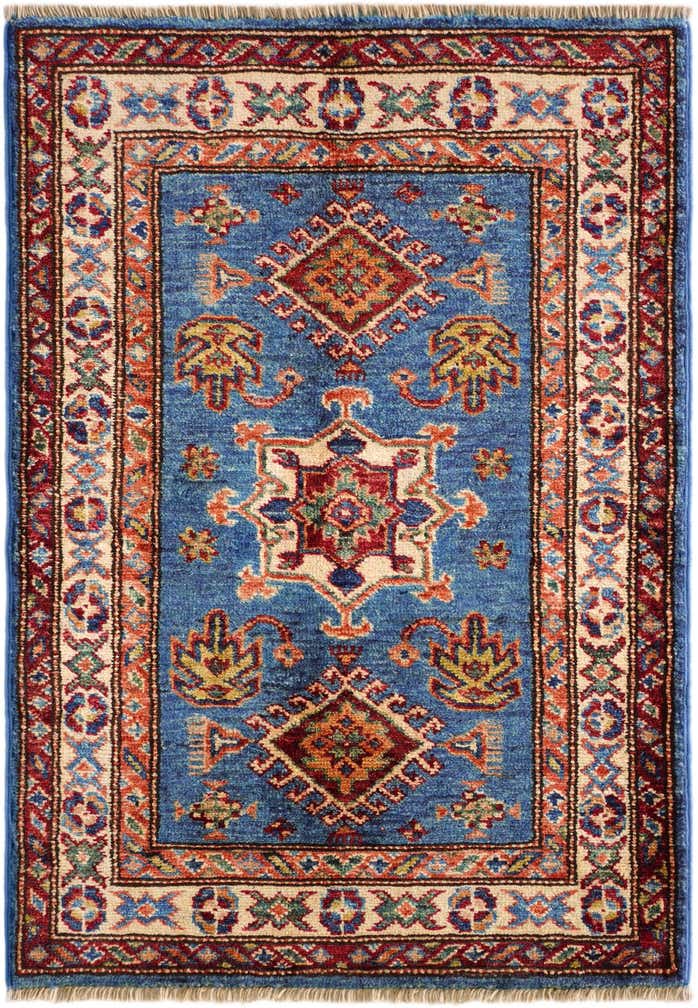 2' x 2' 11 Hand Knotted Kazak Rug