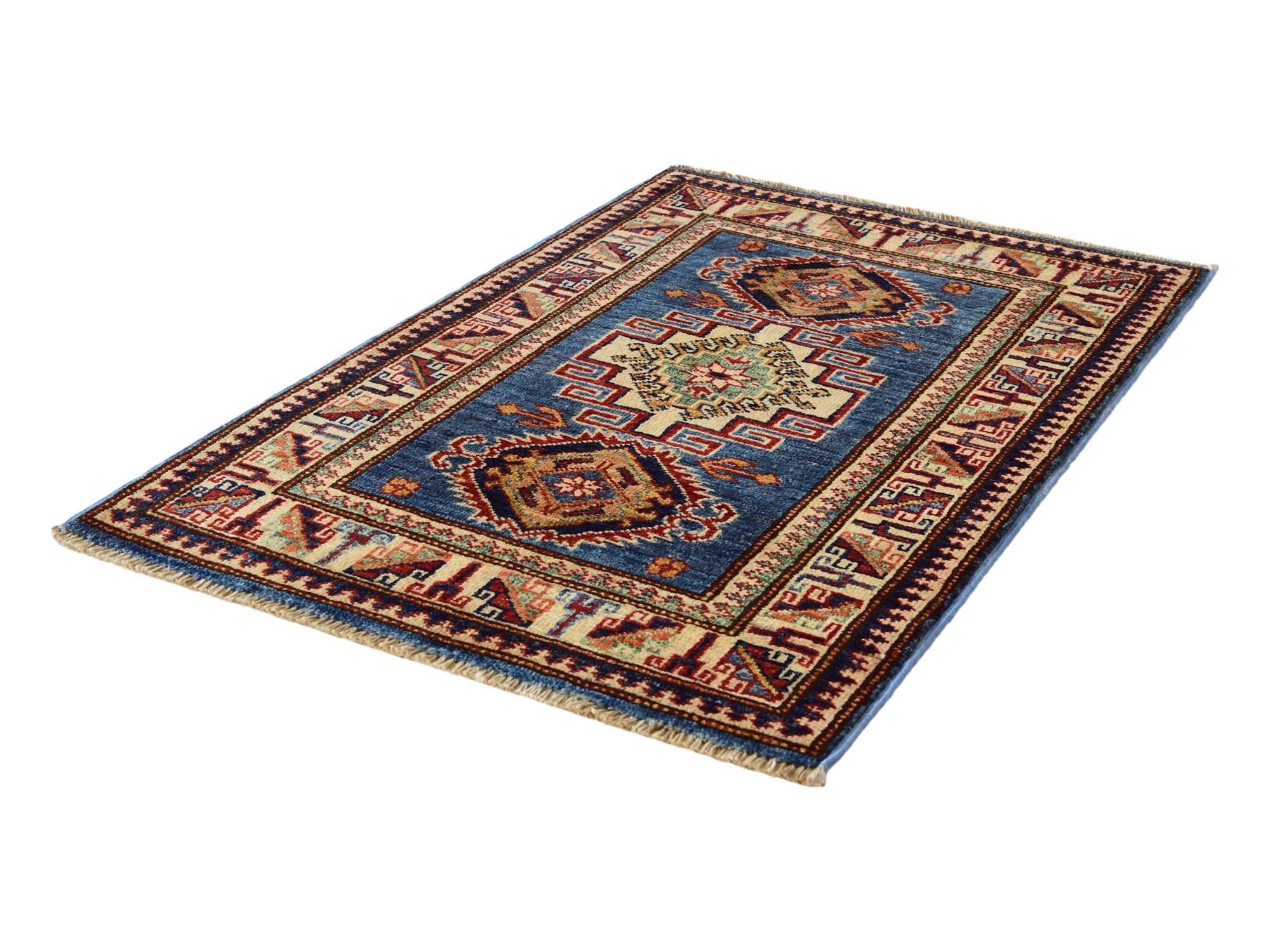 2' x 3' 1 Hand Knotted Kazak Rug