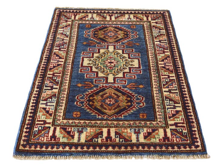 Detail image of 2' x 3' 1 Hand Knotted Kazak Rug