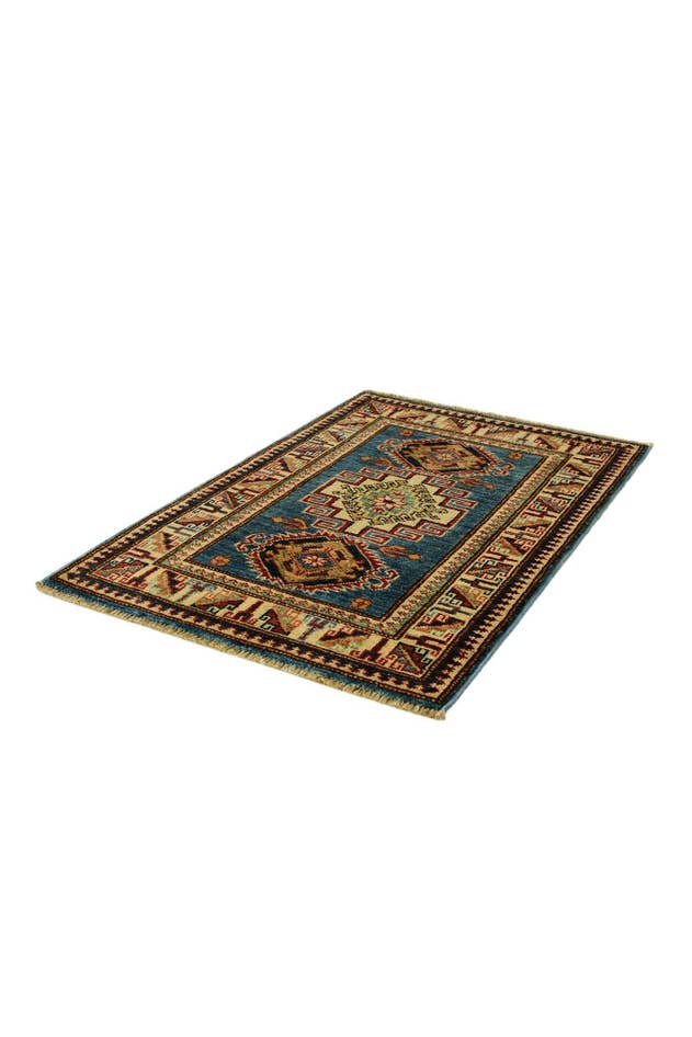 Detail image of 2' x 3' 1 Hand Knotted Kazak Rug