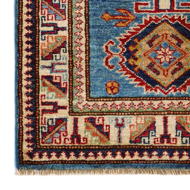 2' x 3' 1 Hand Knotted Kazak Rug