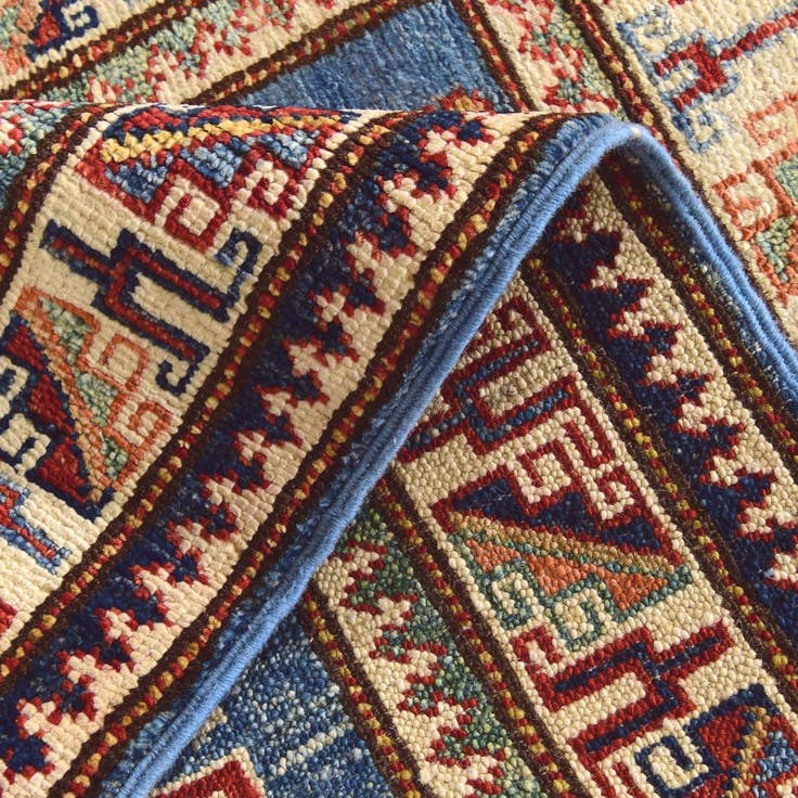 Detail image of 2' x 3' 1 Hand Knotted Kazak Rug