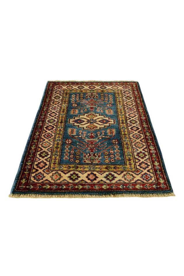 Detail image of 2' x 3' 3 Hand Knotted Kazak Rug