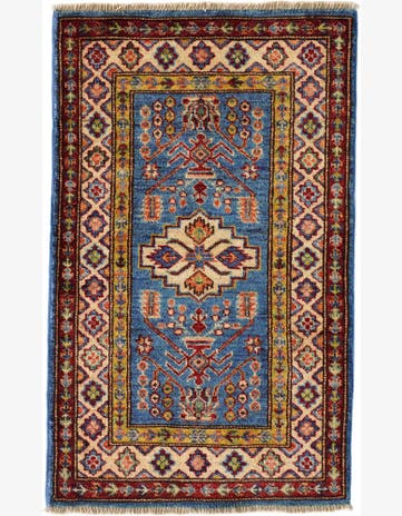 2' x 3' 3 Hand Knotted Kazak Rug