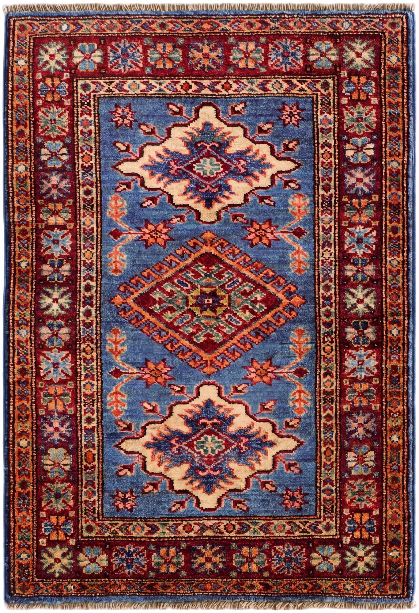2' 2 x 3' 1 Hand Knotted Kazak Rug