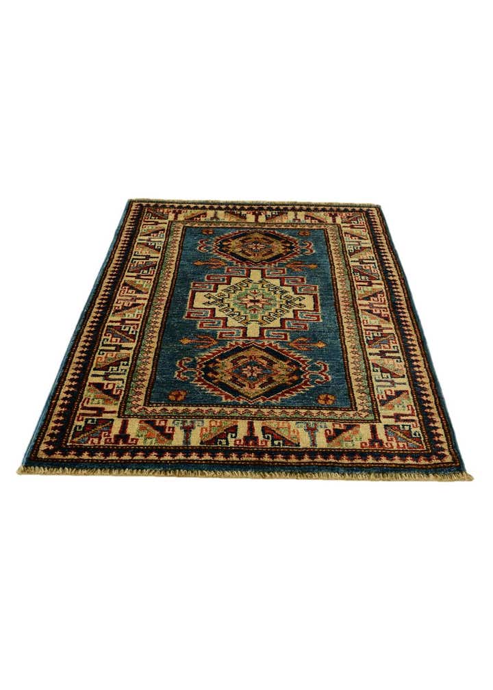 2' x 3' 1 Hand Knotted Kazak Rug