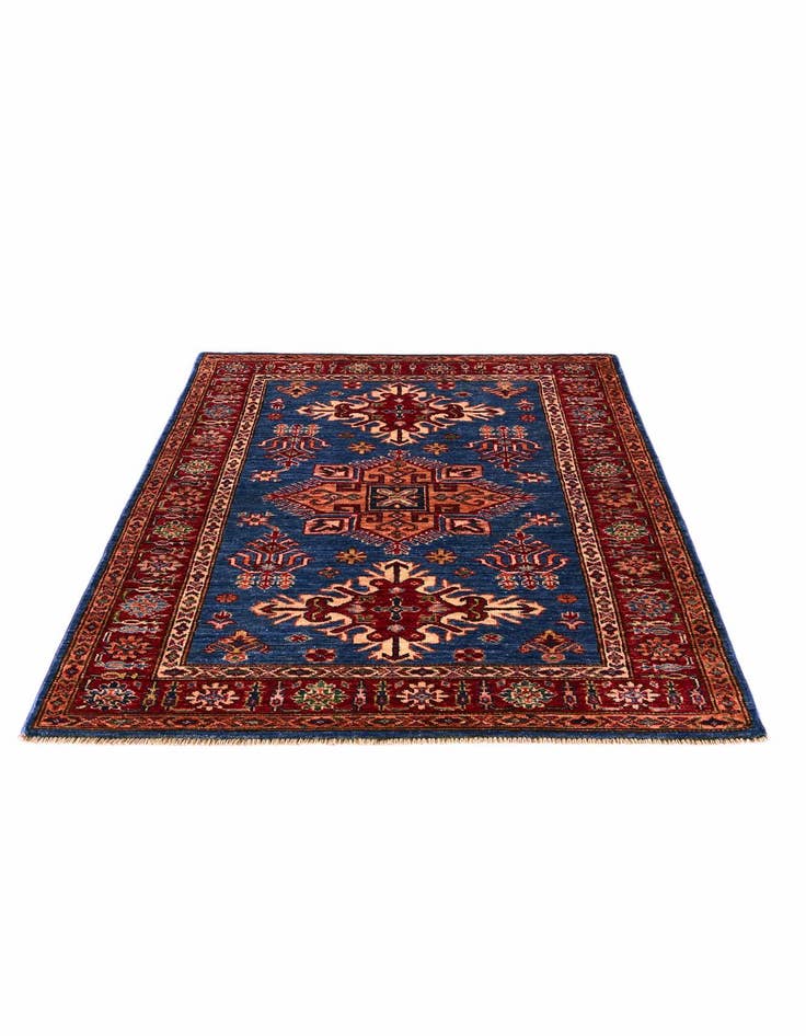 Detail image of 3' 7 x 5' Hand Knotted Kazak Rug