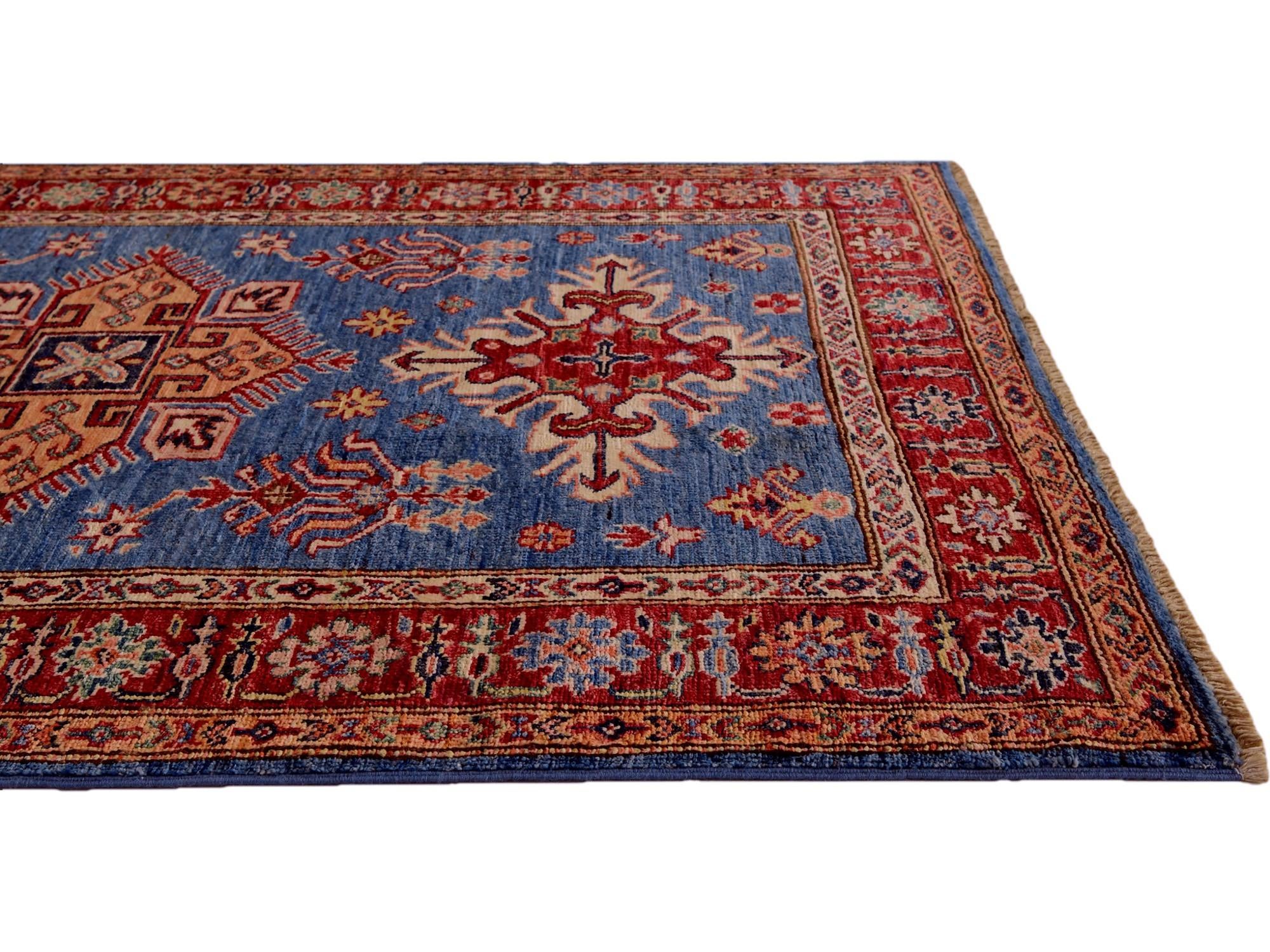 3' 7 x 5' Hand Knotted Kazak Rug